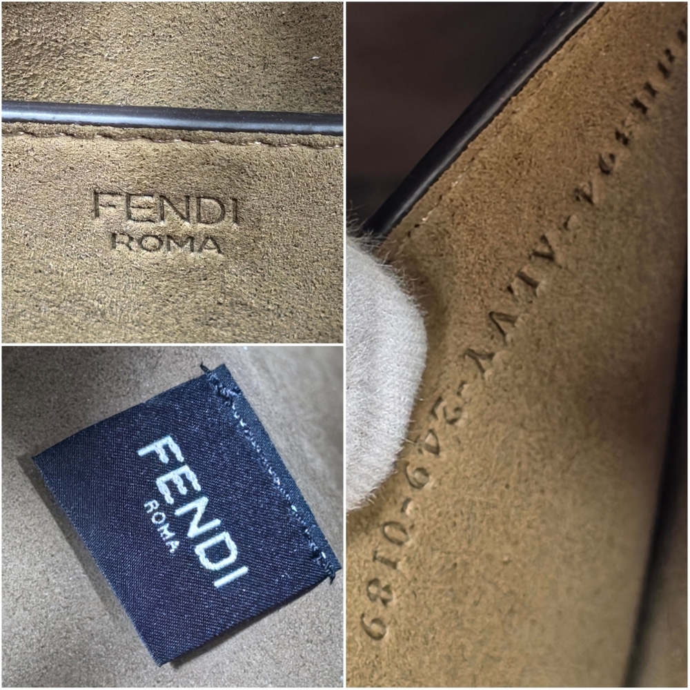 ✨️Authentic Fendi Sunshine Small Brown FF jacquard fabric bag - Picture 16 of 16